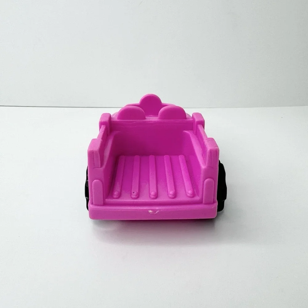 Vintage 2001 Mattel Fisher Price Little People Pink Jeep Truck Off Road Car Toy